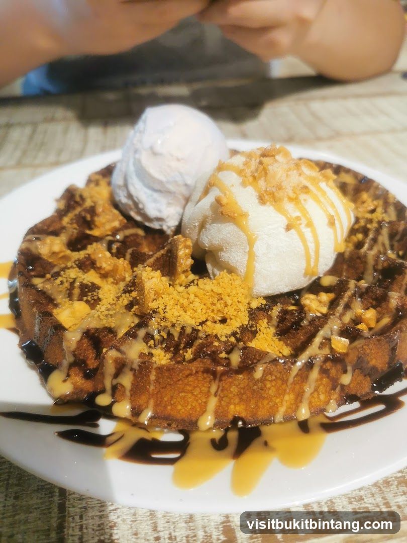 Waffle with Ice Cream