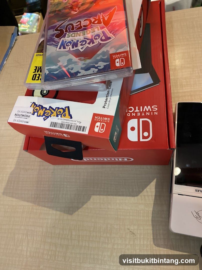 Nintendo Switch and Pokemon Game