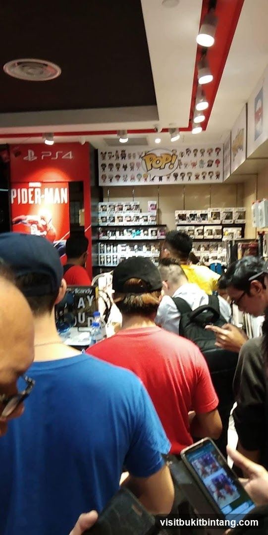 People queuing in a store