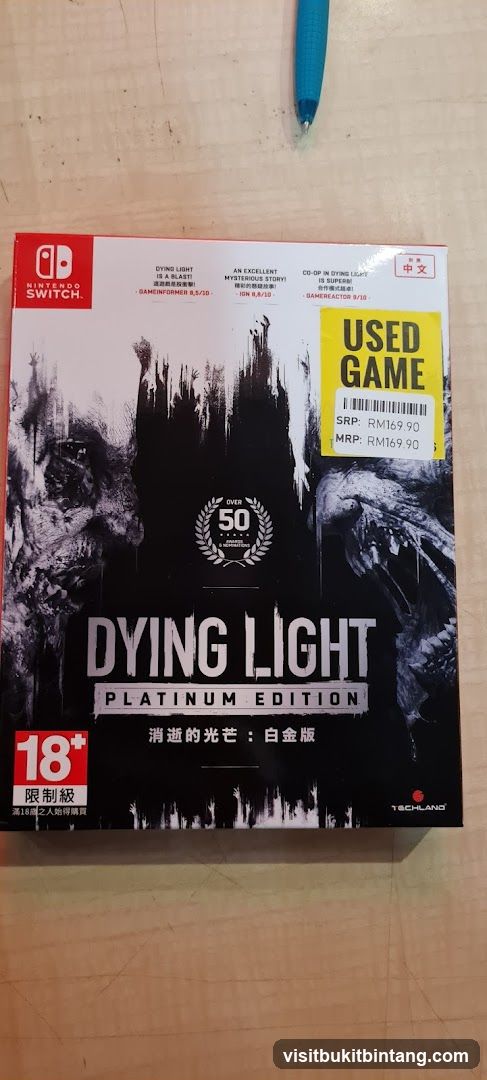 Dying Light Platinum Edition Game Box