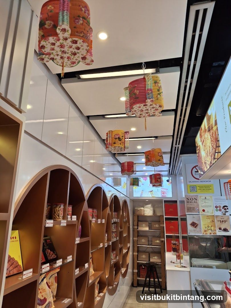 Store Interior with Lanterns and Shelving