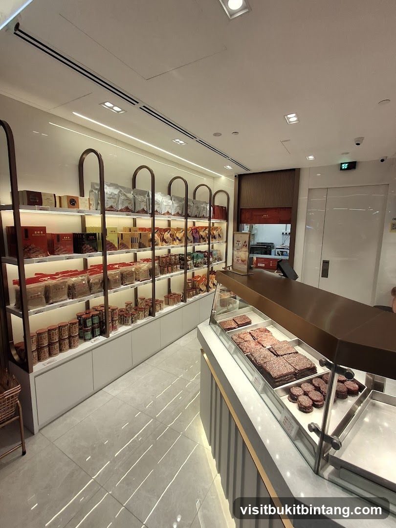 Interior of a food store