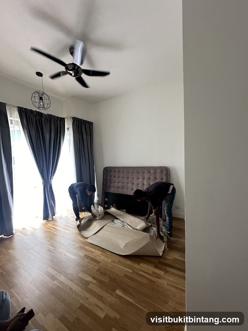 Unpacking a Bed Frame