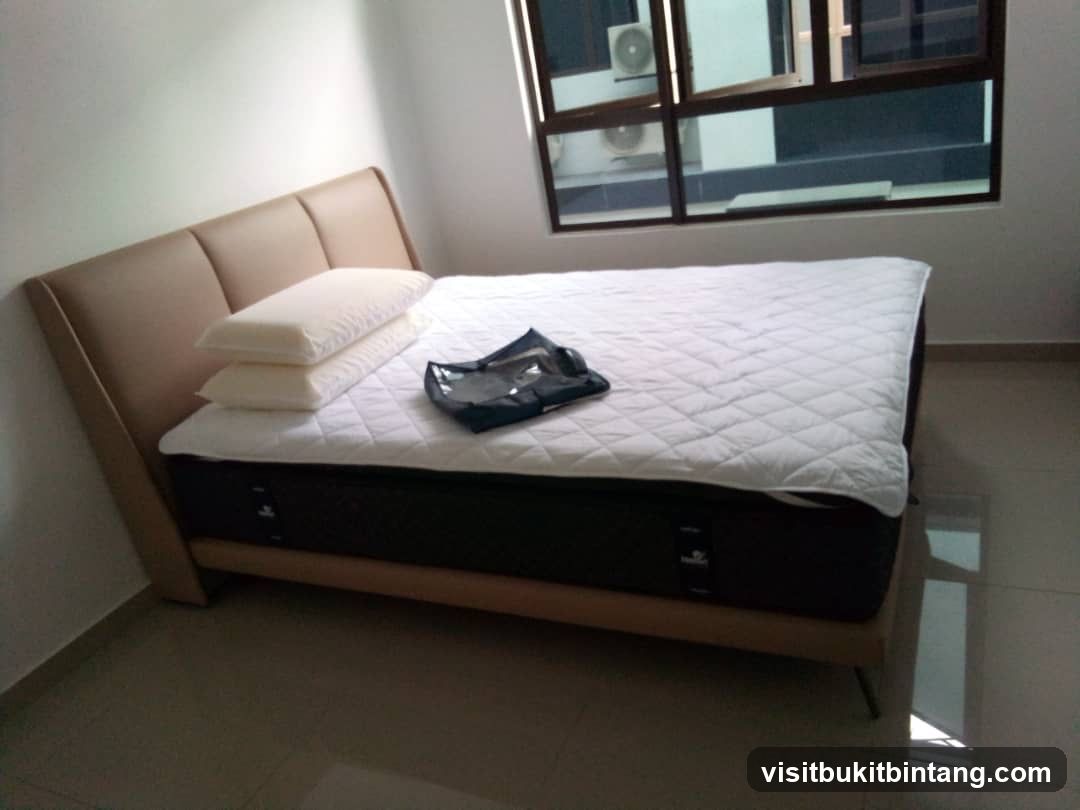 Bed with Pillows