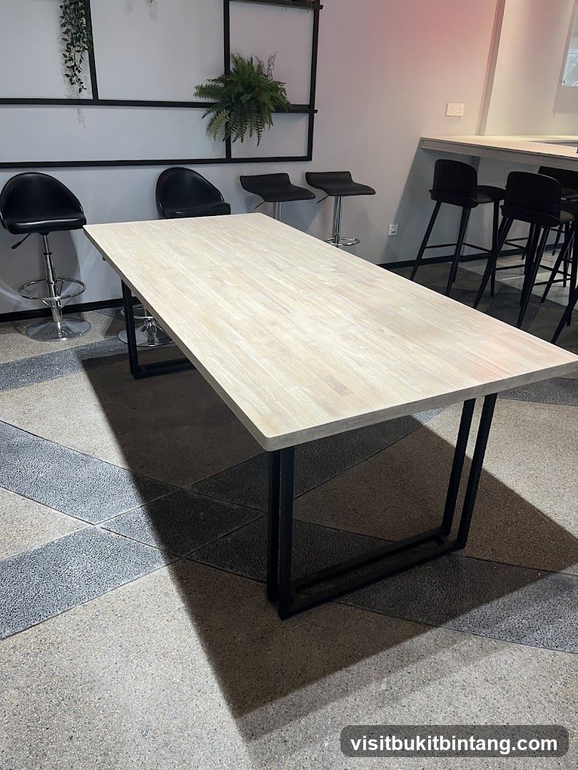 Modern Dining Table and Bar Stools