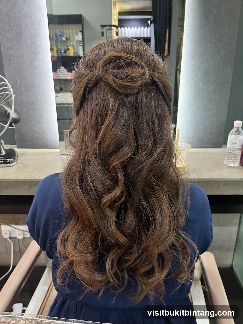 Woman with styled hair