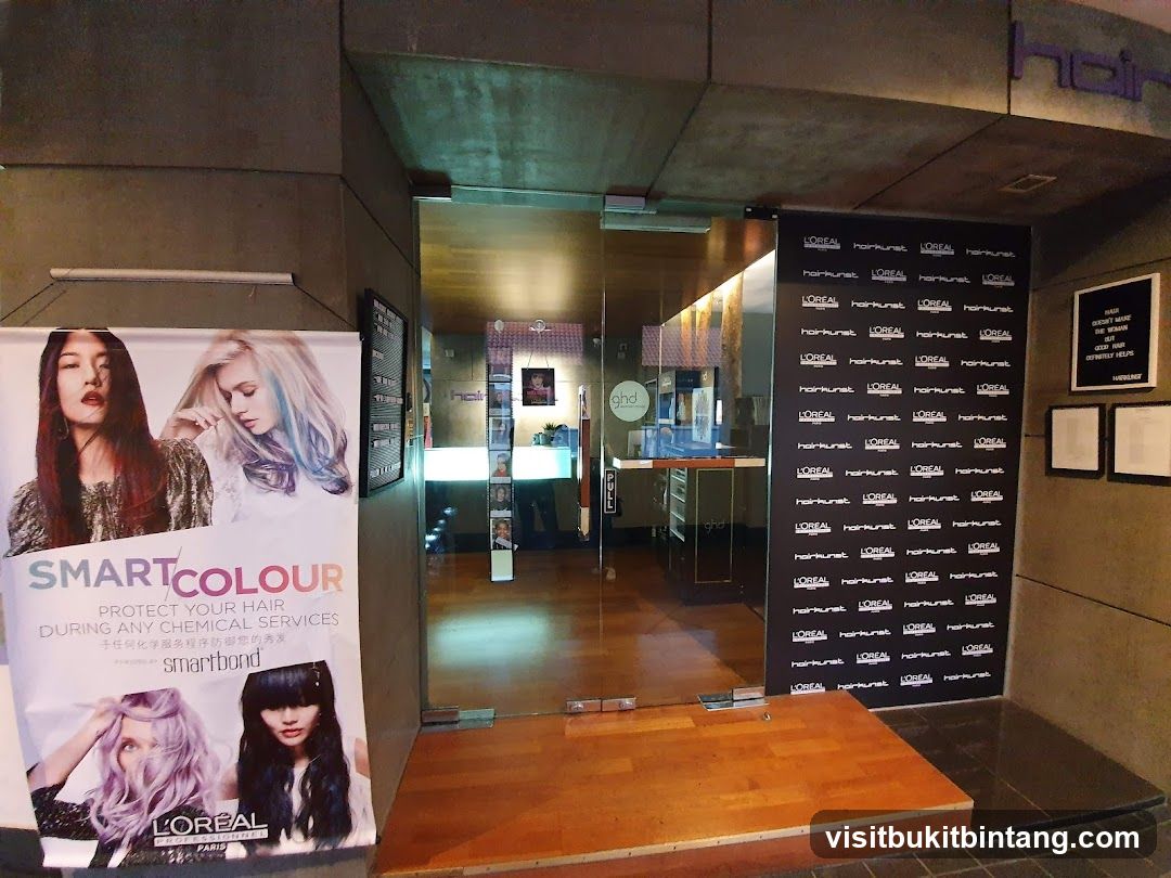 Hair Salon Entrance with L'Oreal Branding