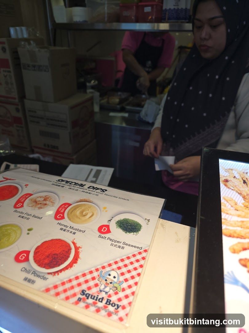 Special Dips Menu