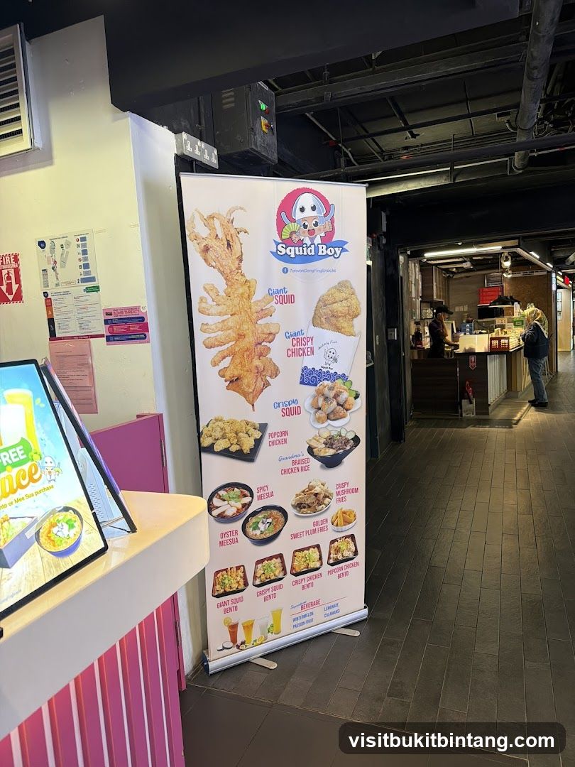 Squid Boy Menu Banner