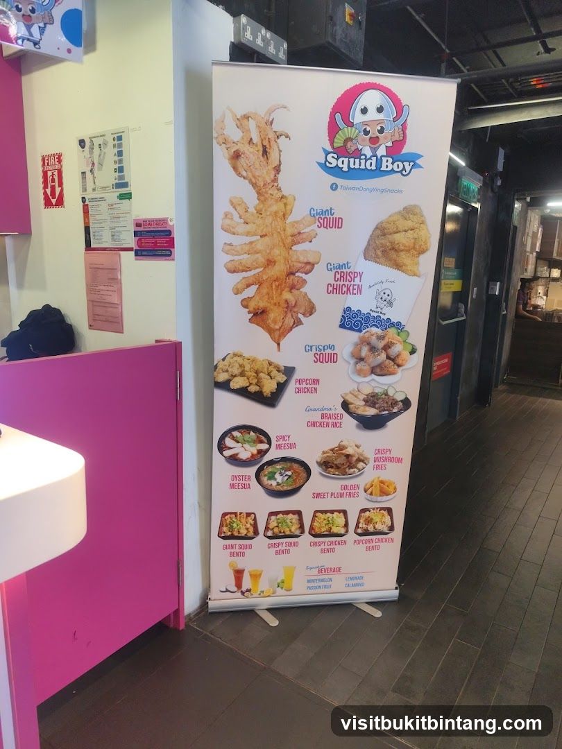 Squid Boy Menu Banner
