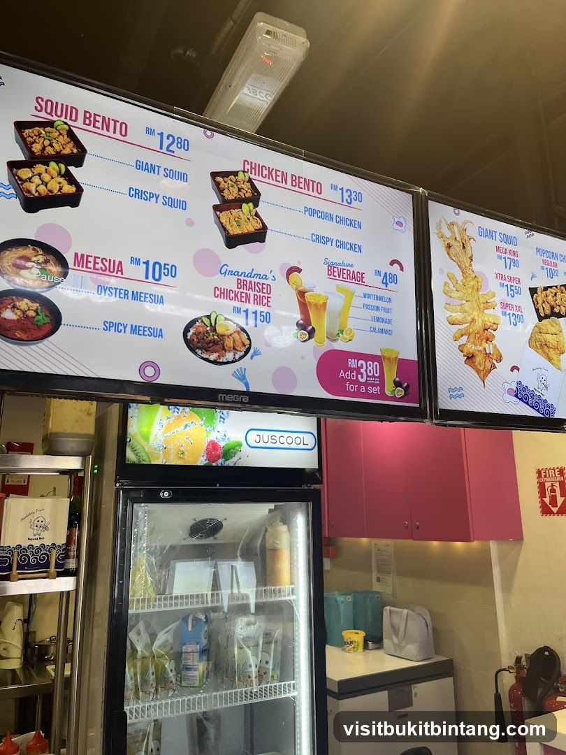 Food and Beverage Menu