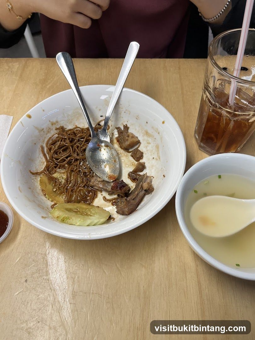 Partially Eaten Noodle Dish