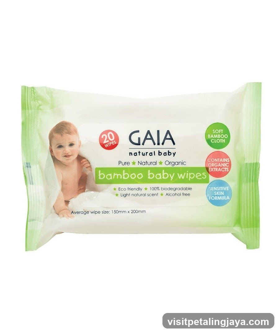 Gaia Natural Baby Bamboo Wipes