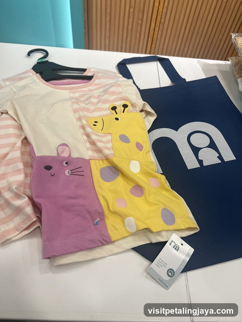 Children's Clothing and Shopping Bag Display