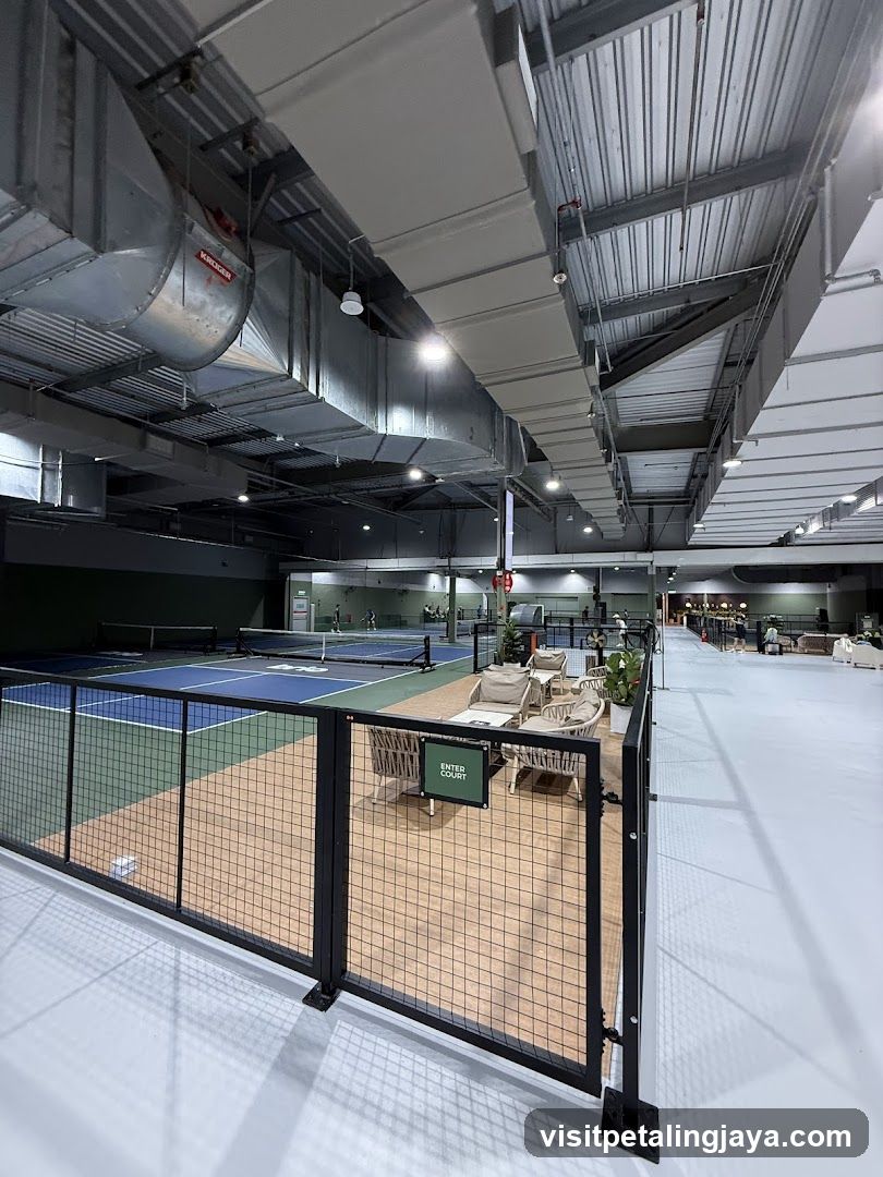 Indoor Tennis Facility Interior