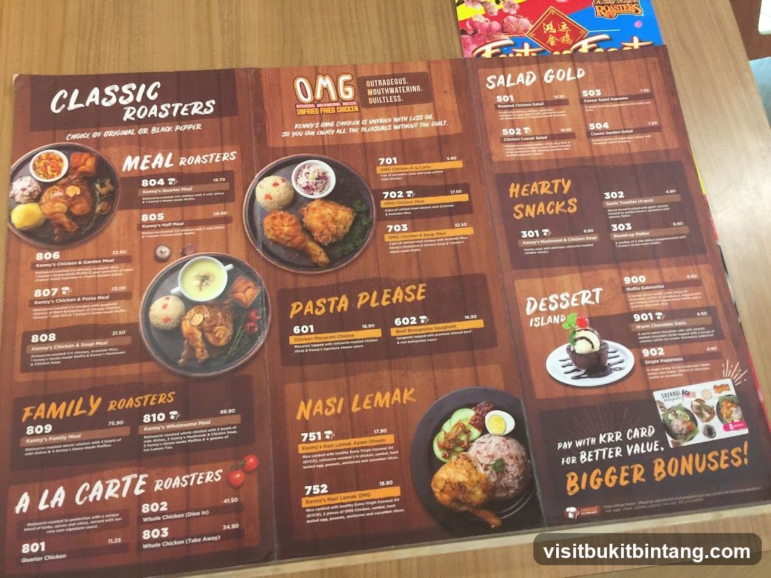 Kenny Rogers Roasters Menu