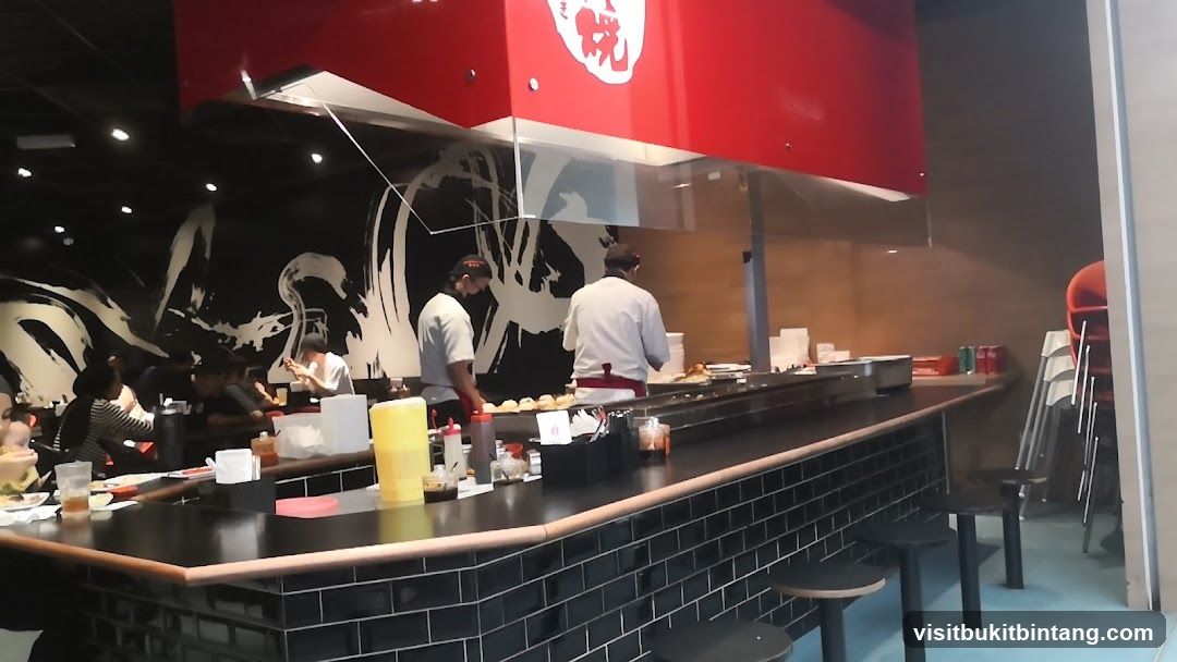 Restaurant Interior with Open Kitchen