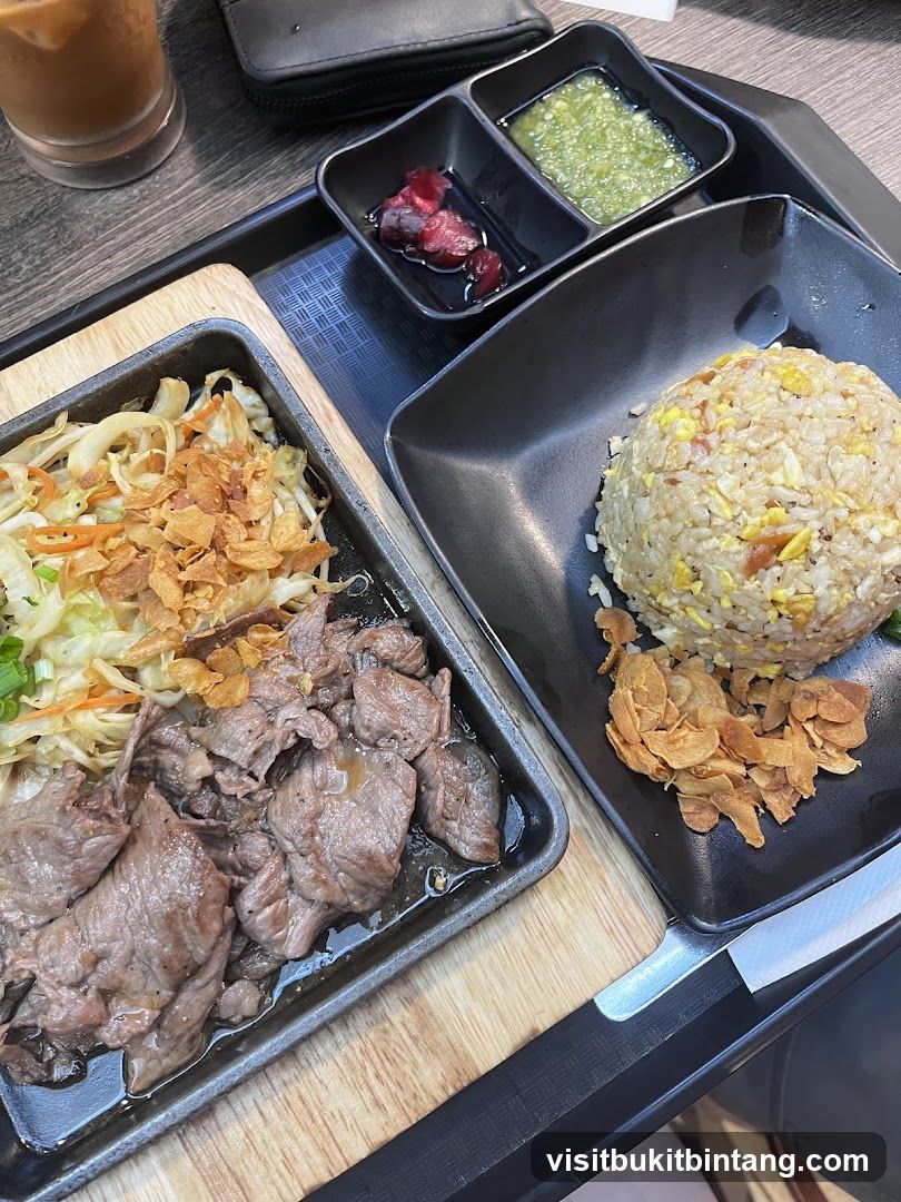 Sizzling Beef and Fried Rice