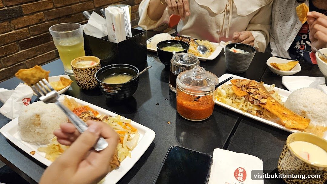 Diners Enjoying a Meal