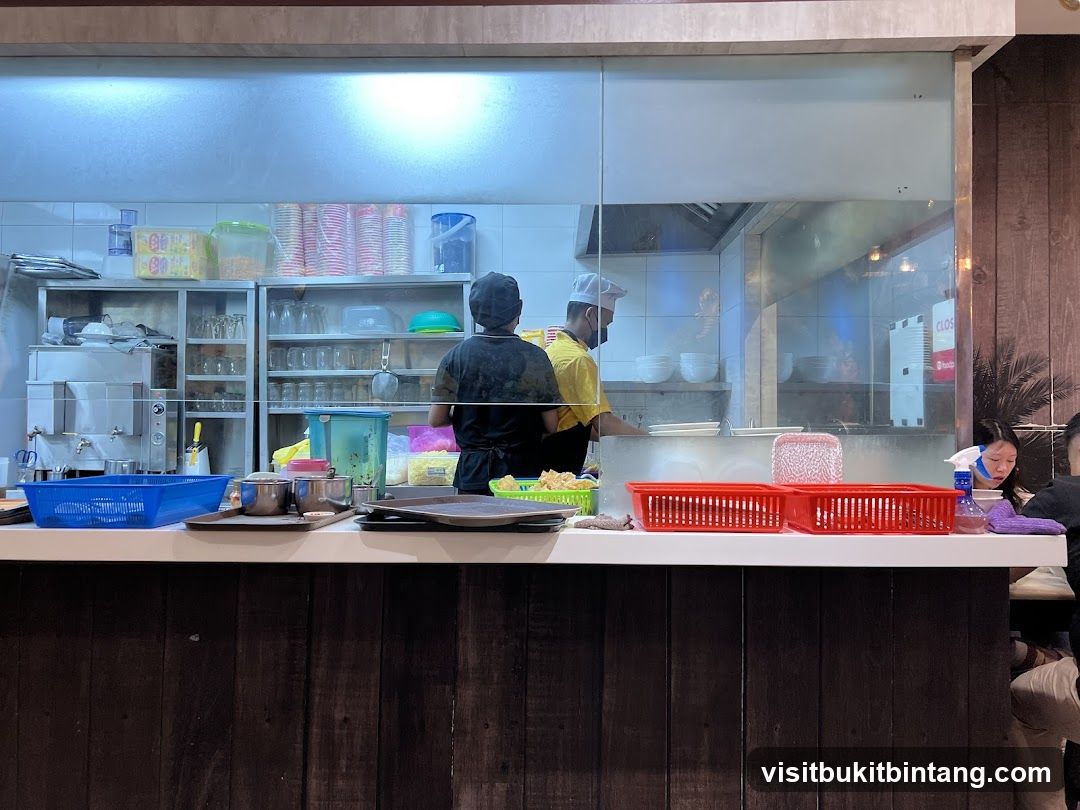 Kitchen Counter with Staff