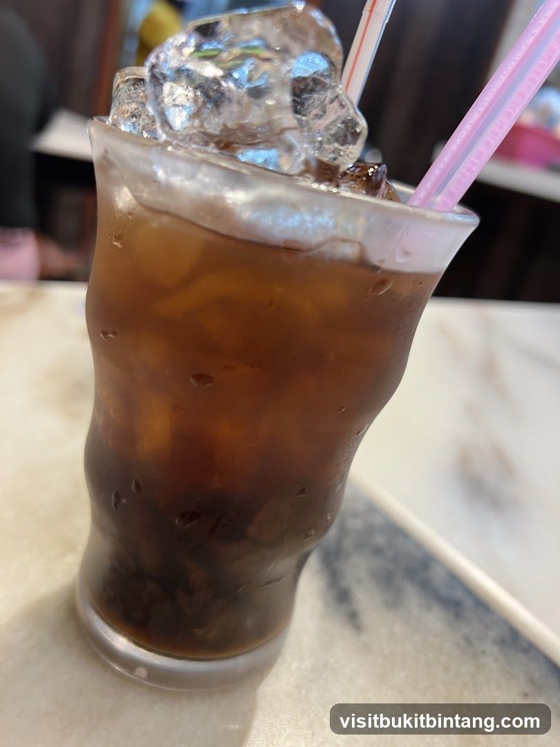 Iced Drink with Straws