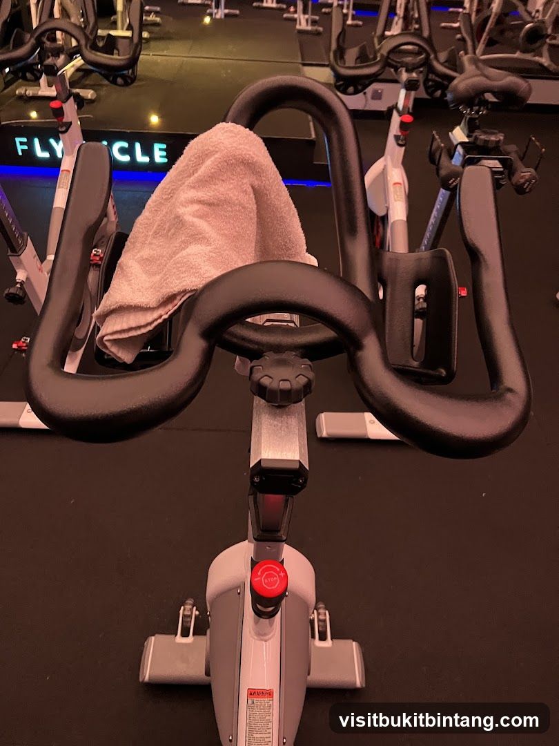 Spin Bike with Towel
