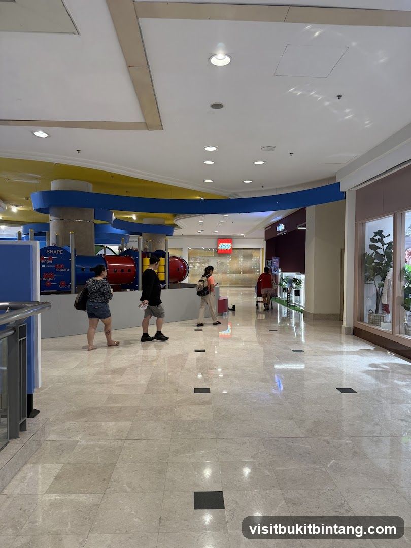Indoor mall with LEGO store