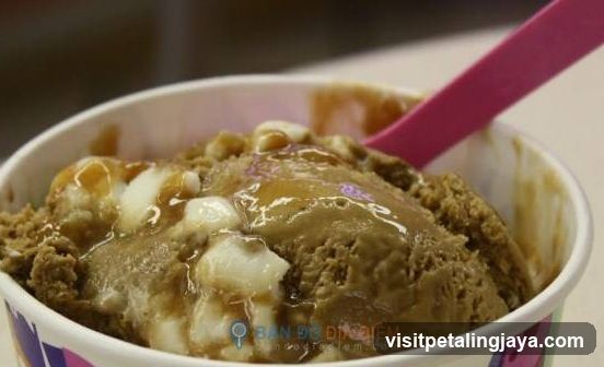 Caramel Ice Cream with Marshmallows