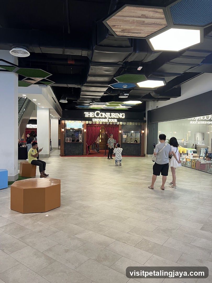 Shopping Mall Interior with The Conjuring Universe Tour Entrance