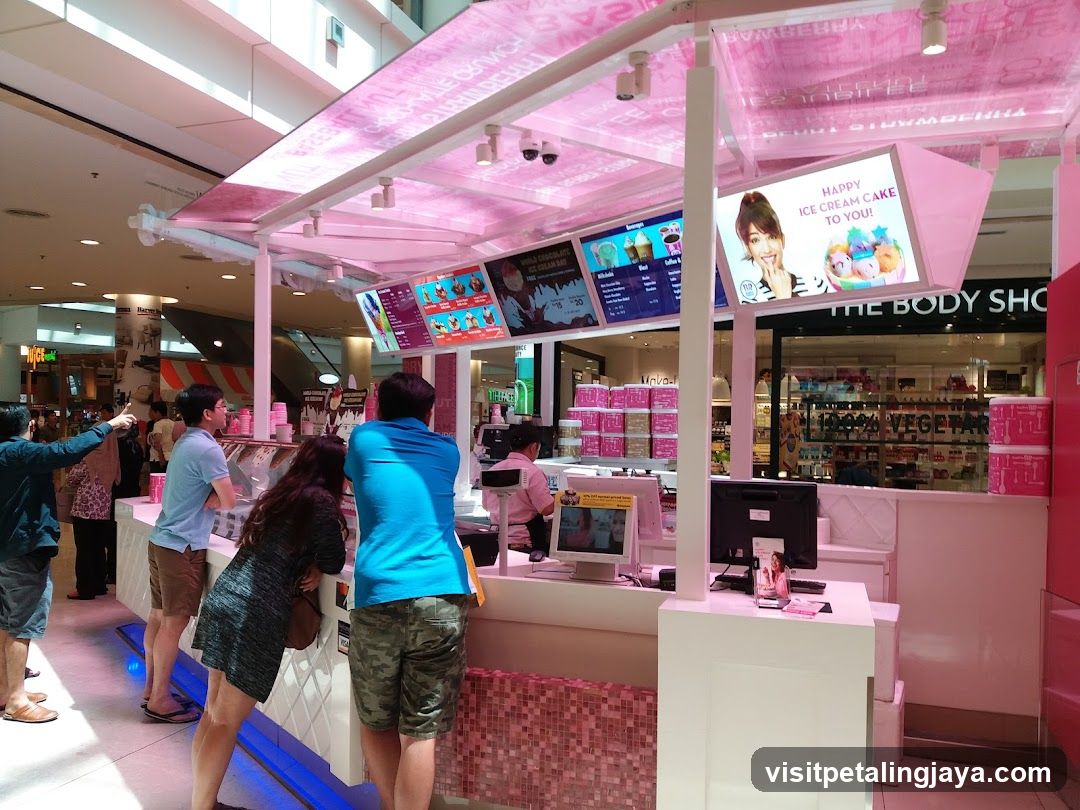 Pink Ice Cream Shop Interior