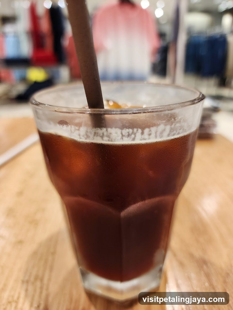 Iced Coffee with Straw