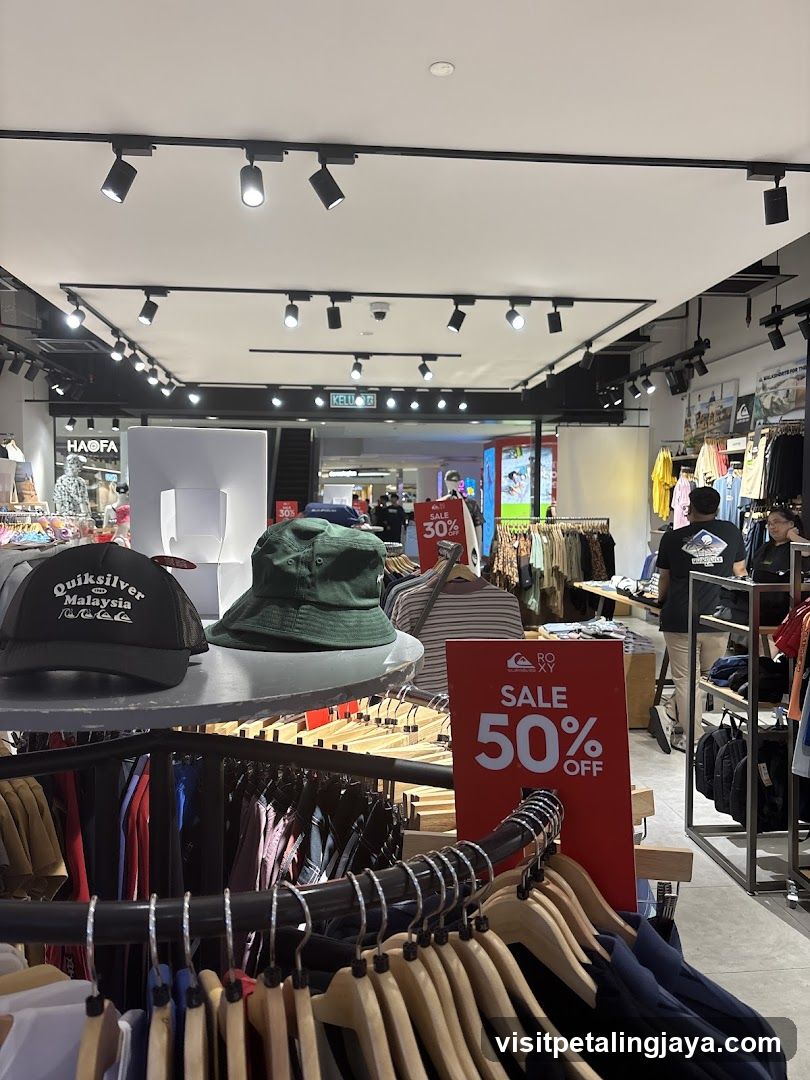 Retail Store Interior with Sale Signage