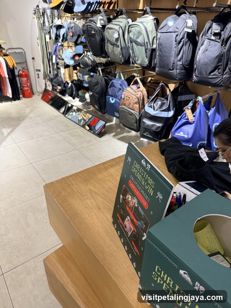 Backpack Store Interior