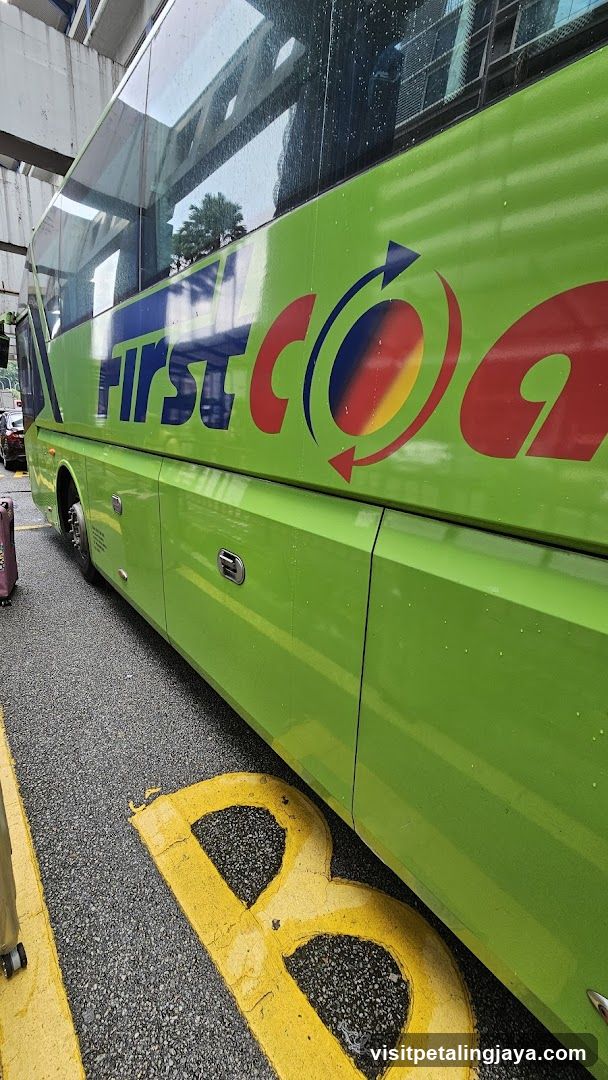 Green Bus Side View