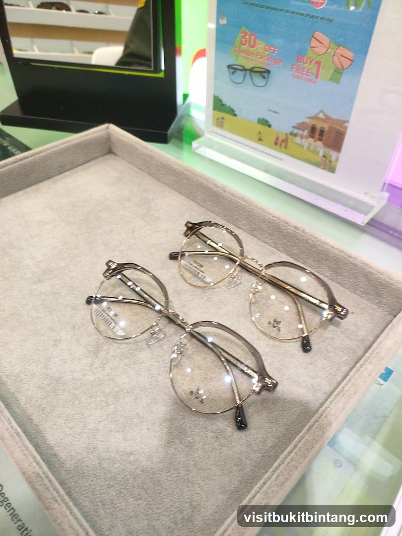 Eyeglasses on Display