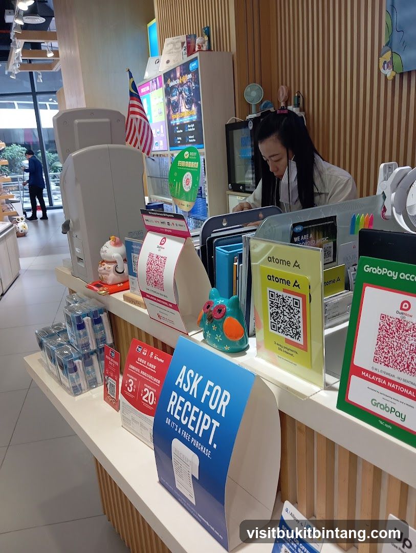 Counter Display with Payment Options