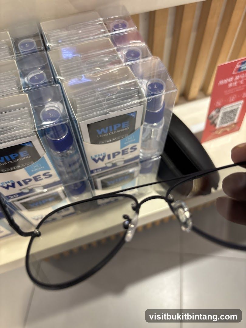 Lens Cleaning Wipes and Glasses