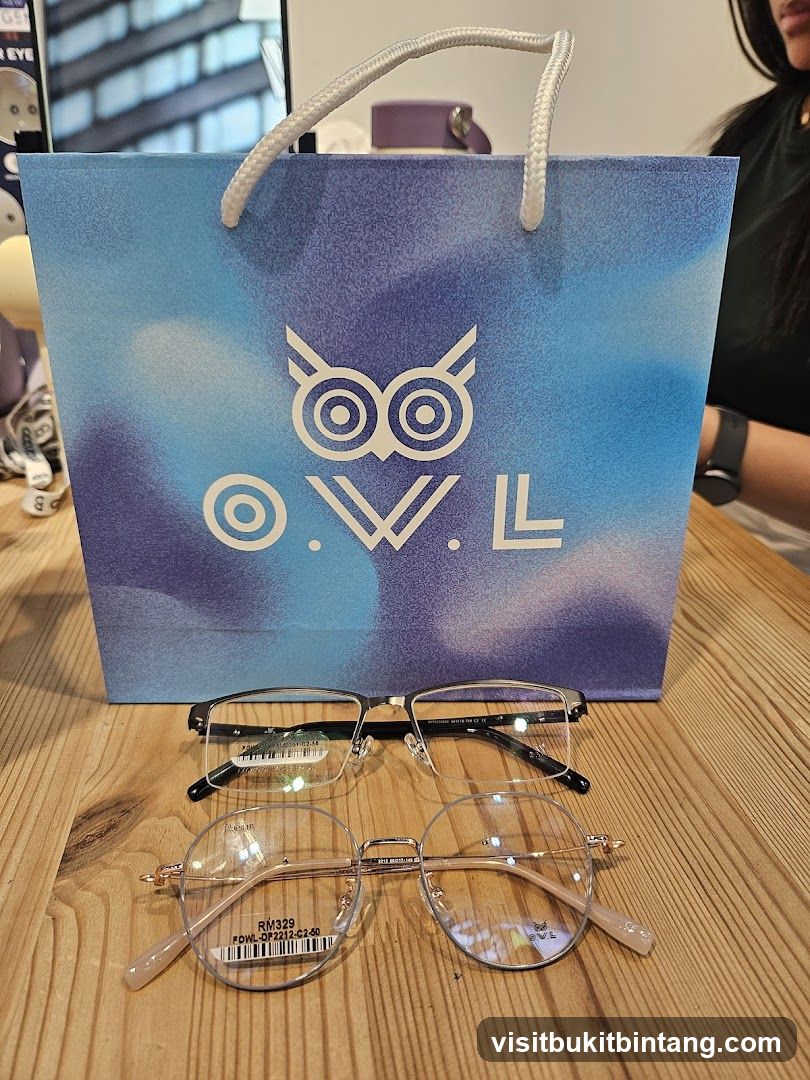Eyeglasses and Shopping Bag