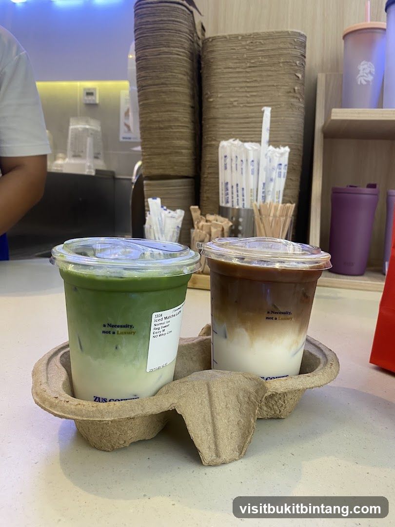 Two Iced Drinks