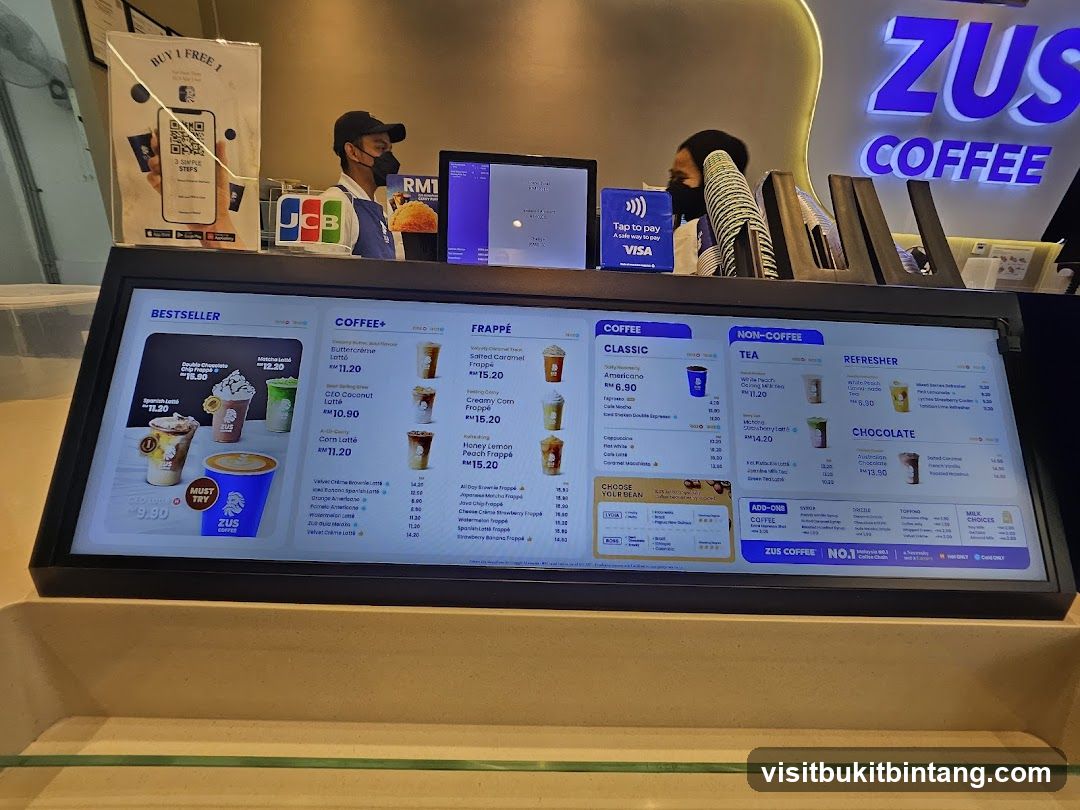 ZUS COFFEE Menu