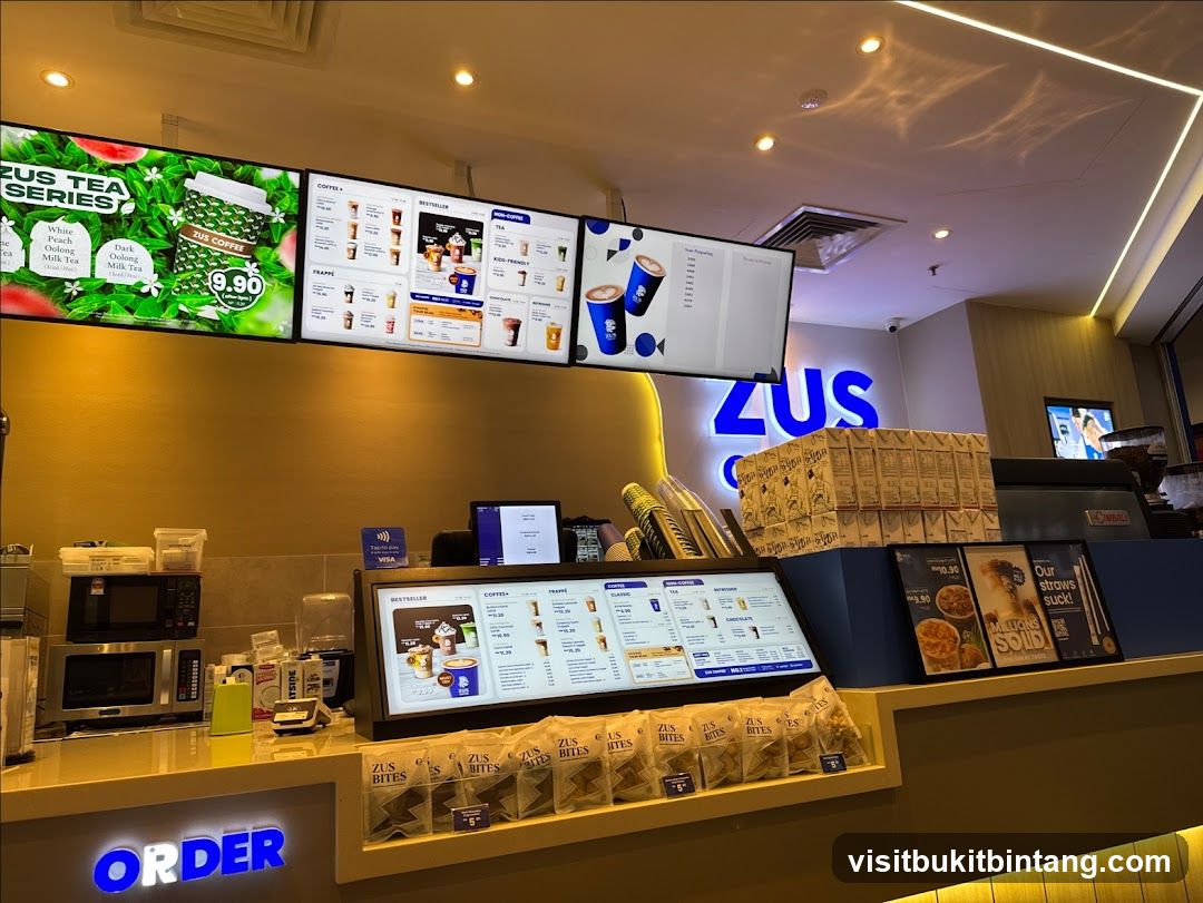 ZUS Coffee and Tea Shop Counter
