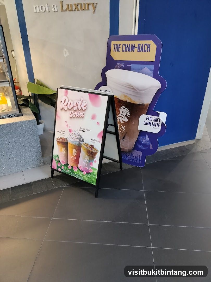 ZUS Coffee promotional display