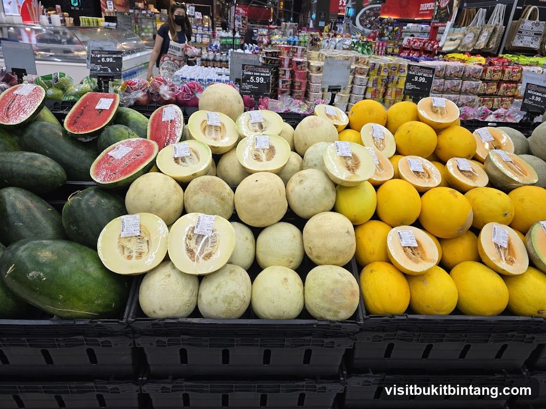 Fresh Melons and Watermelons