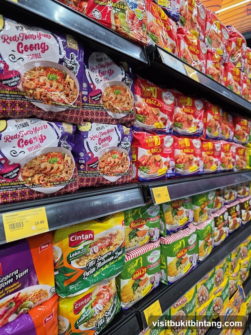 Instant Noodles on Shelves