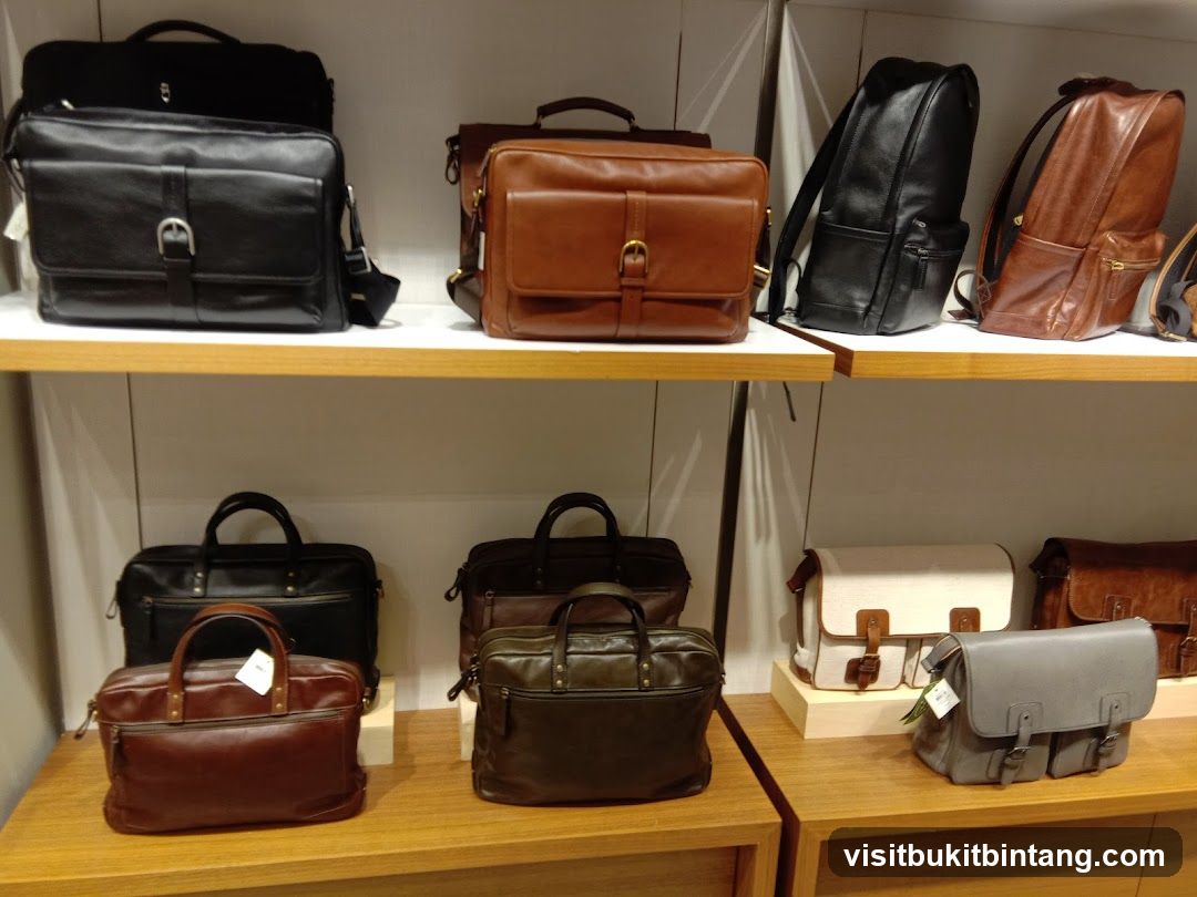 Leather Bags Display