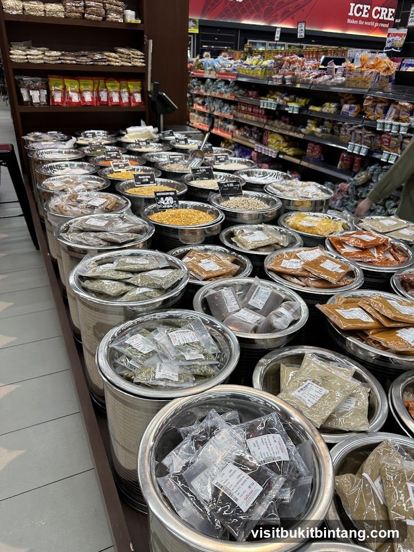 Bulk Spices and Grains Display