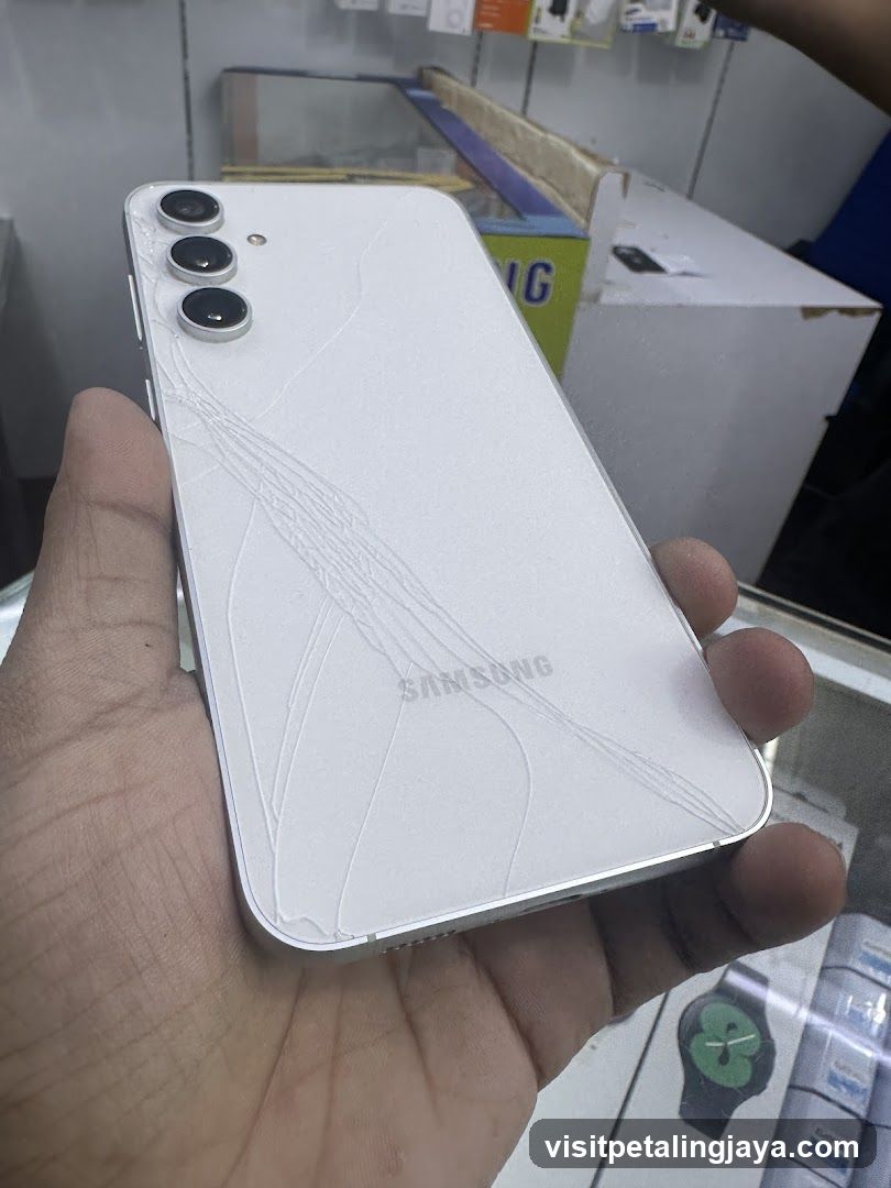Samsung Phone with Screen Damage