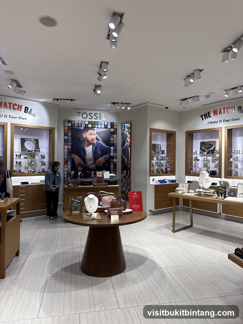 Fossil Watch Store Interior