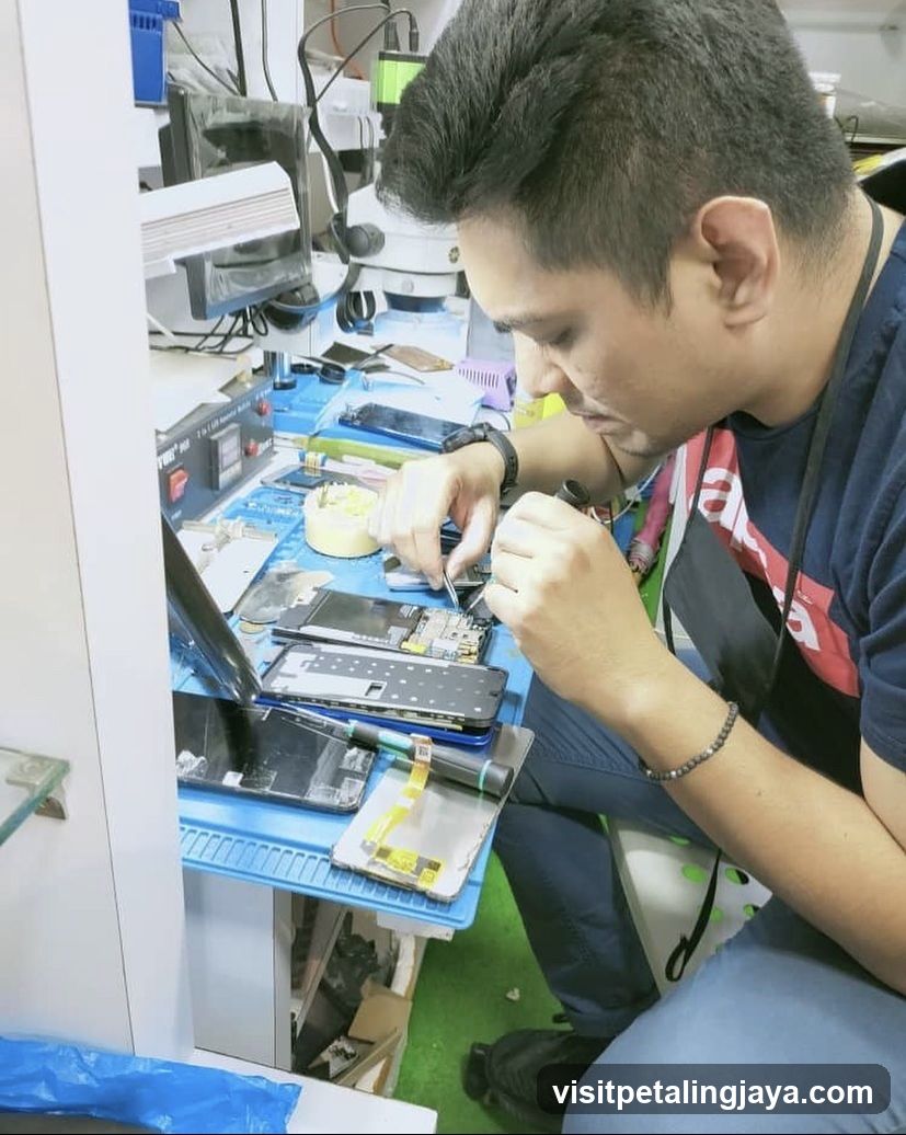 Mobile Repair Technician at Work