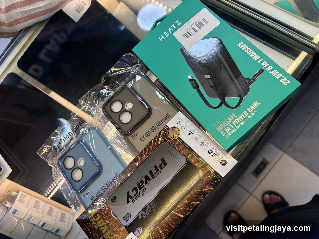 Electronics and Accessories Display